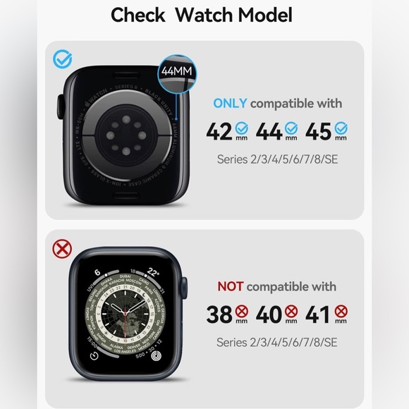 2X Apple Watch Newderry Bands with Case - Picture 3 of 11